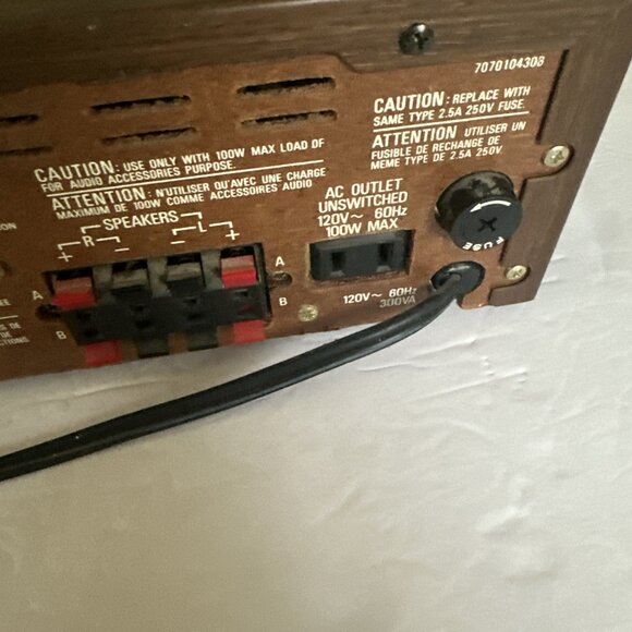 VINTAGE REALISTIC STA-115 AM/FM STEREO RECEIVER TESTED WORKING - Picture 11 of 16